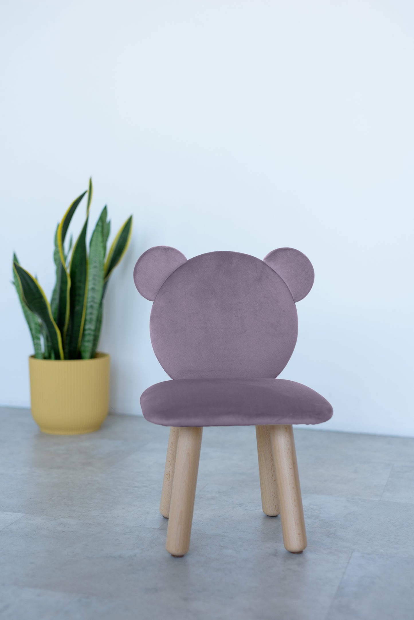 Children's soft chair Bear, 5-7 years old, 115-125 cm, Lilac