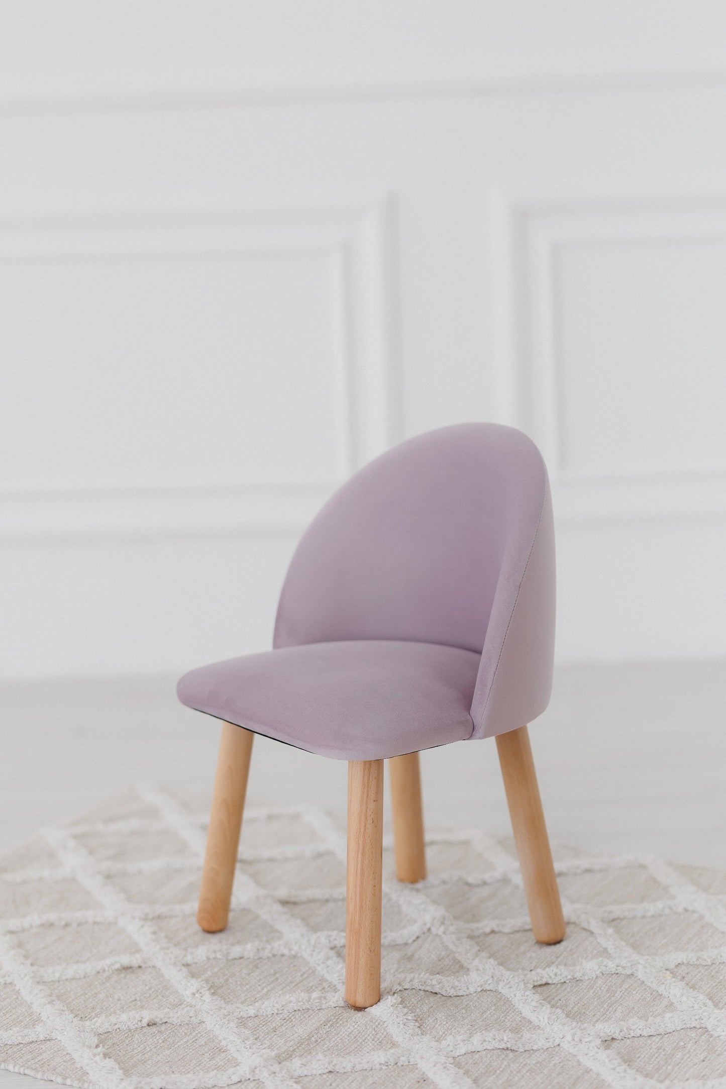 Furniture set: table without drawer and armchair, 2-4 years old, 90-105 cm, Lilac