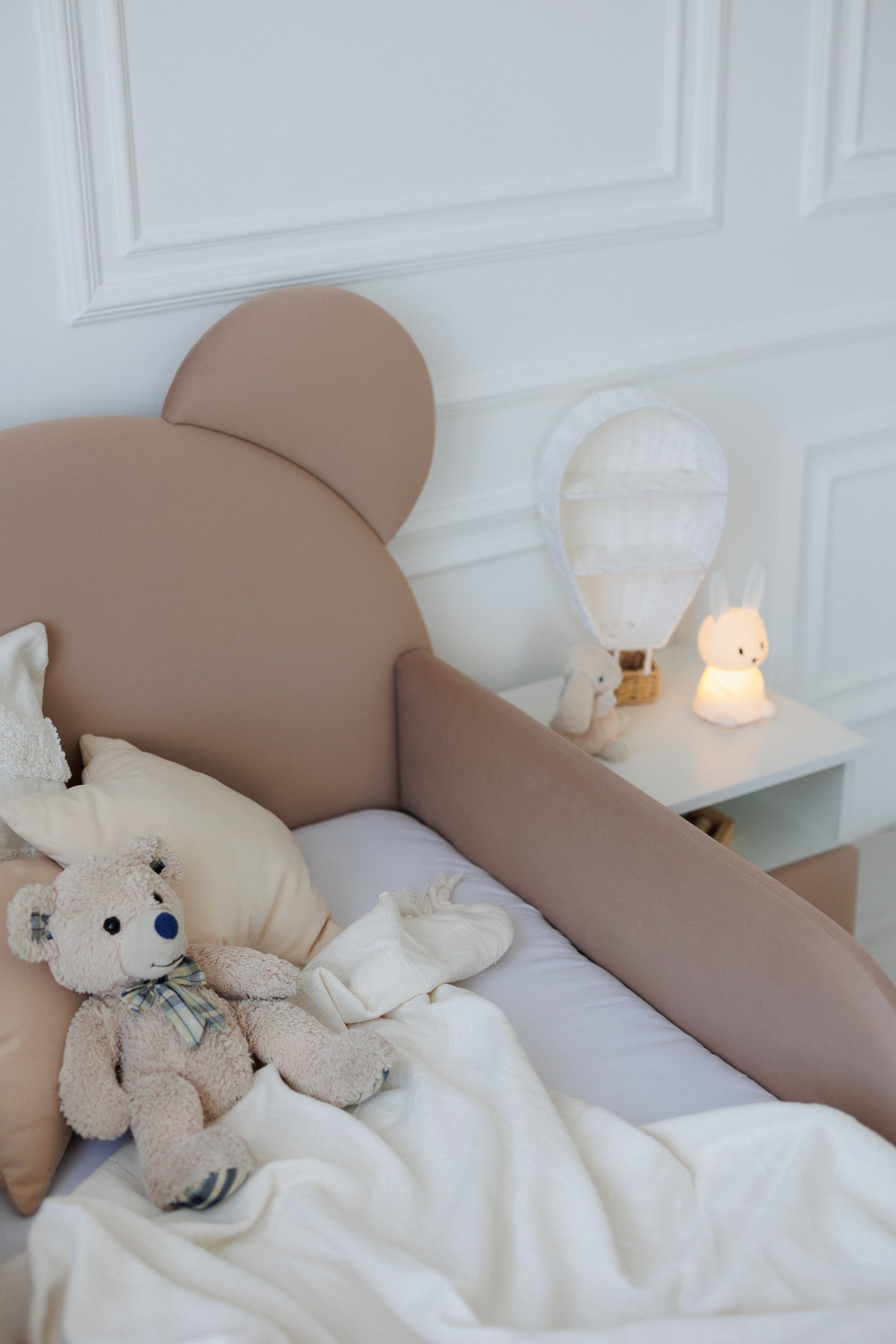 Children's bed Bear, size 90x190 cm, Cocoa