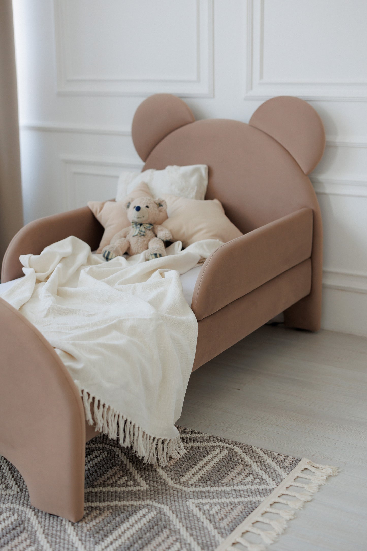 Children's bed Bear, size 90x200 cm, Cocoa