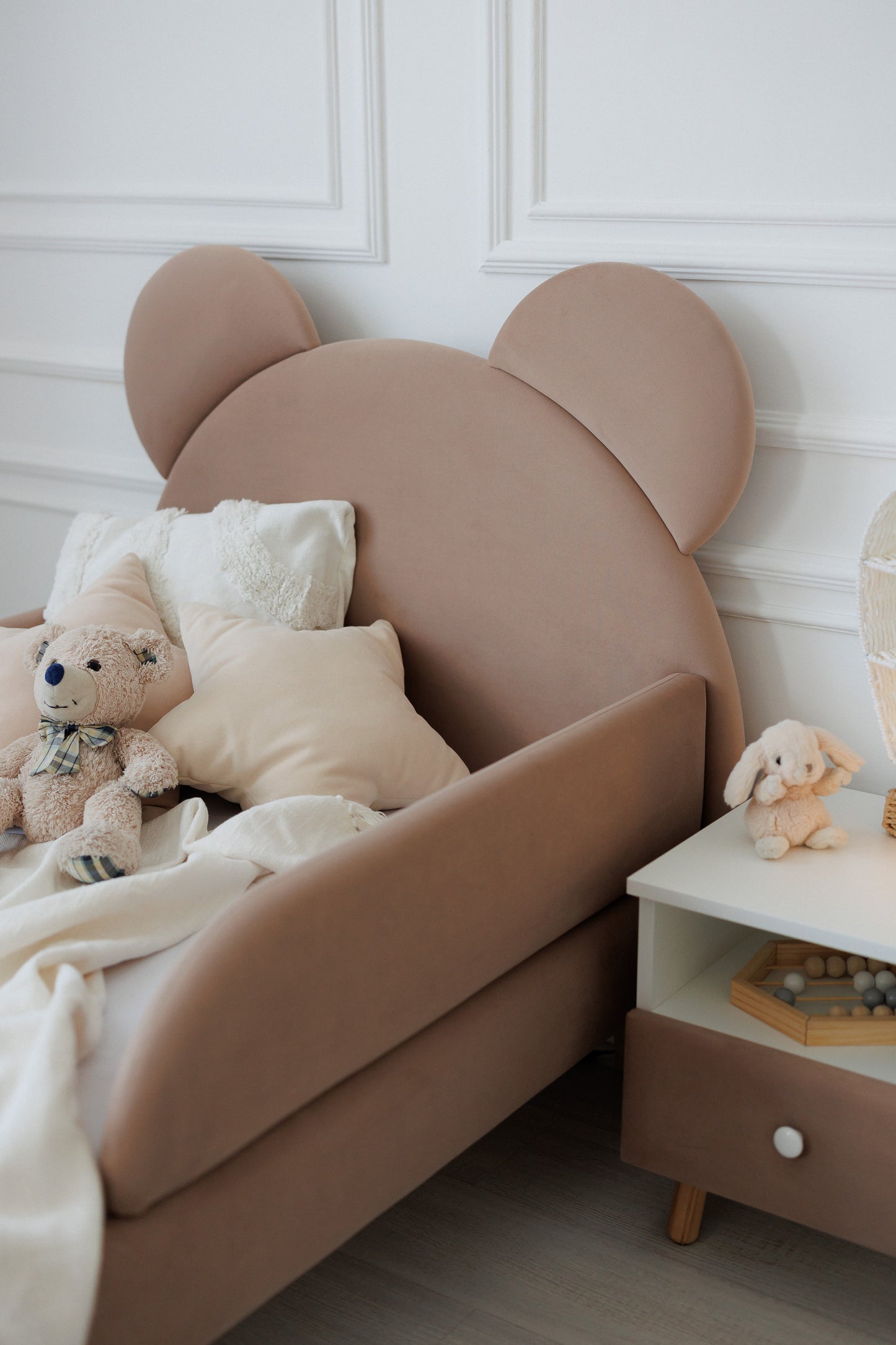 Children's bed Bear, size 90x200 cm, Cocoa