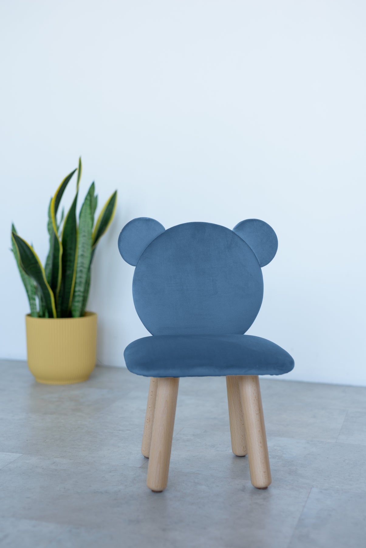 Children's soft chair Bear, 5-7 years old, 115-125 cm, Denim