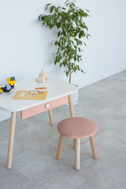 Kids stool, 5-7 years old, 115-125 cm, Powdered