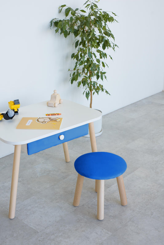 Kids stool, 3-5 years old, 105-115 cm, Blue