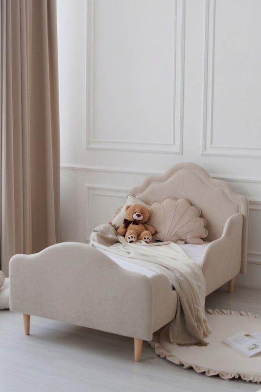 Children's bed with mattress Amelie, Beige