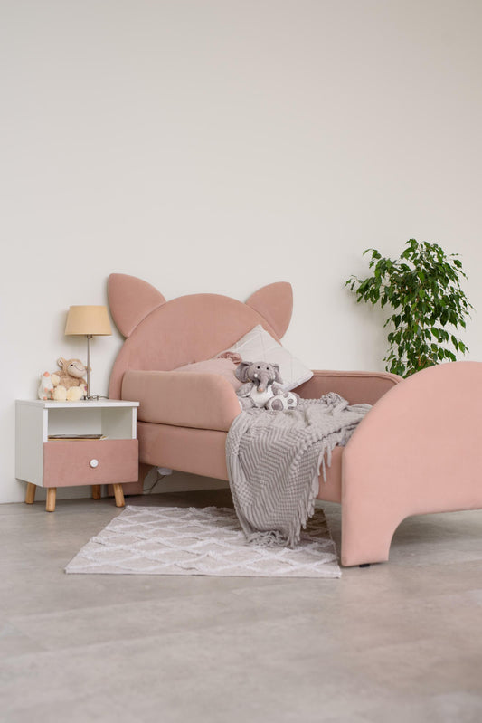 Children's bed Cat, size 80x200 cm, Powdered