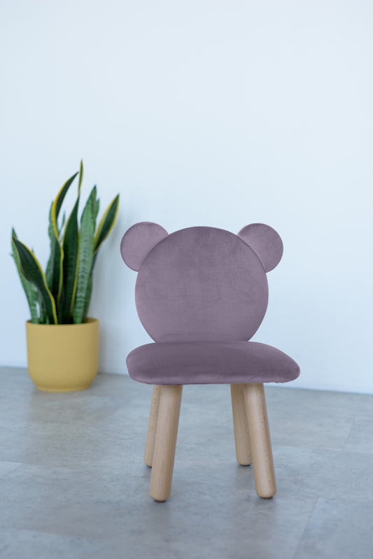 Children's soft chair Bear, 3-5 years old, 105-115 cm, Lilac