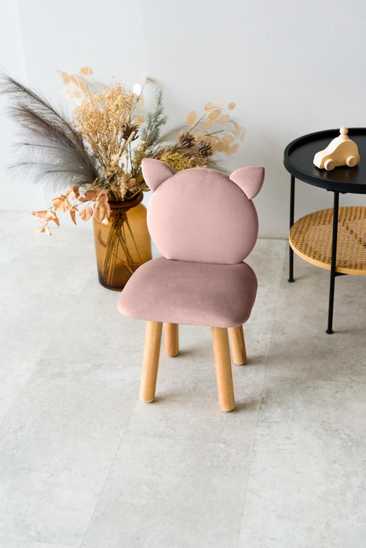 Children's soft chair Cat, 5-7 years old, 115-125 cm, Powdered
