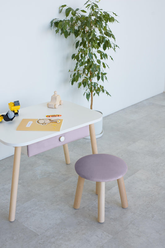 Kids stool, 5-7 years old, 115-125 cm, Lilac