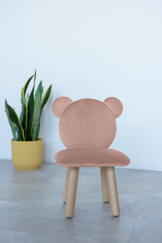 Children's soft chair Bear, 5-7 years old, 115-125 cm, Powdered