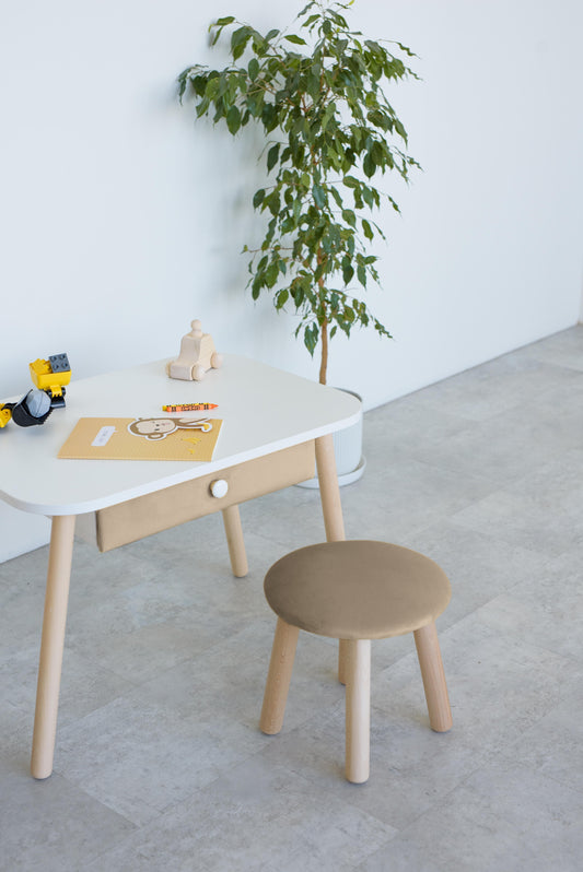 Kids stool, 3-5 years old, 105-115 cm, Cappuccino