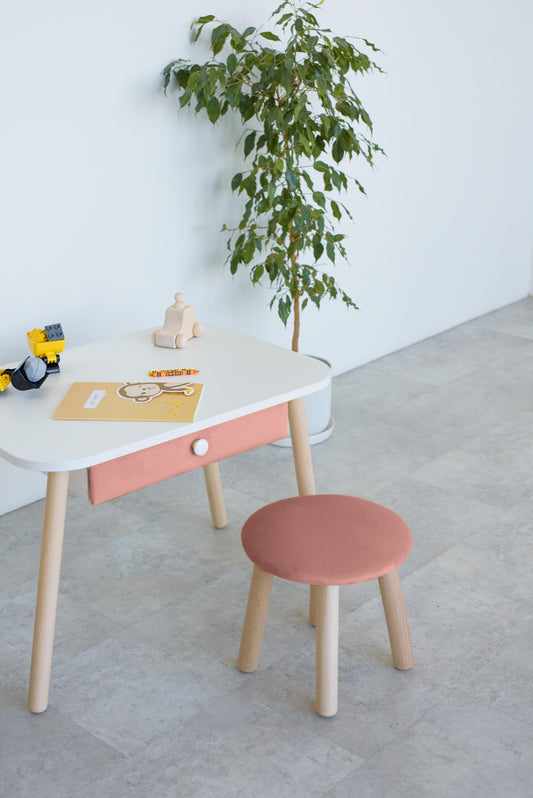 Kids stool, 5-7 years old, 115-125 cm, Pink