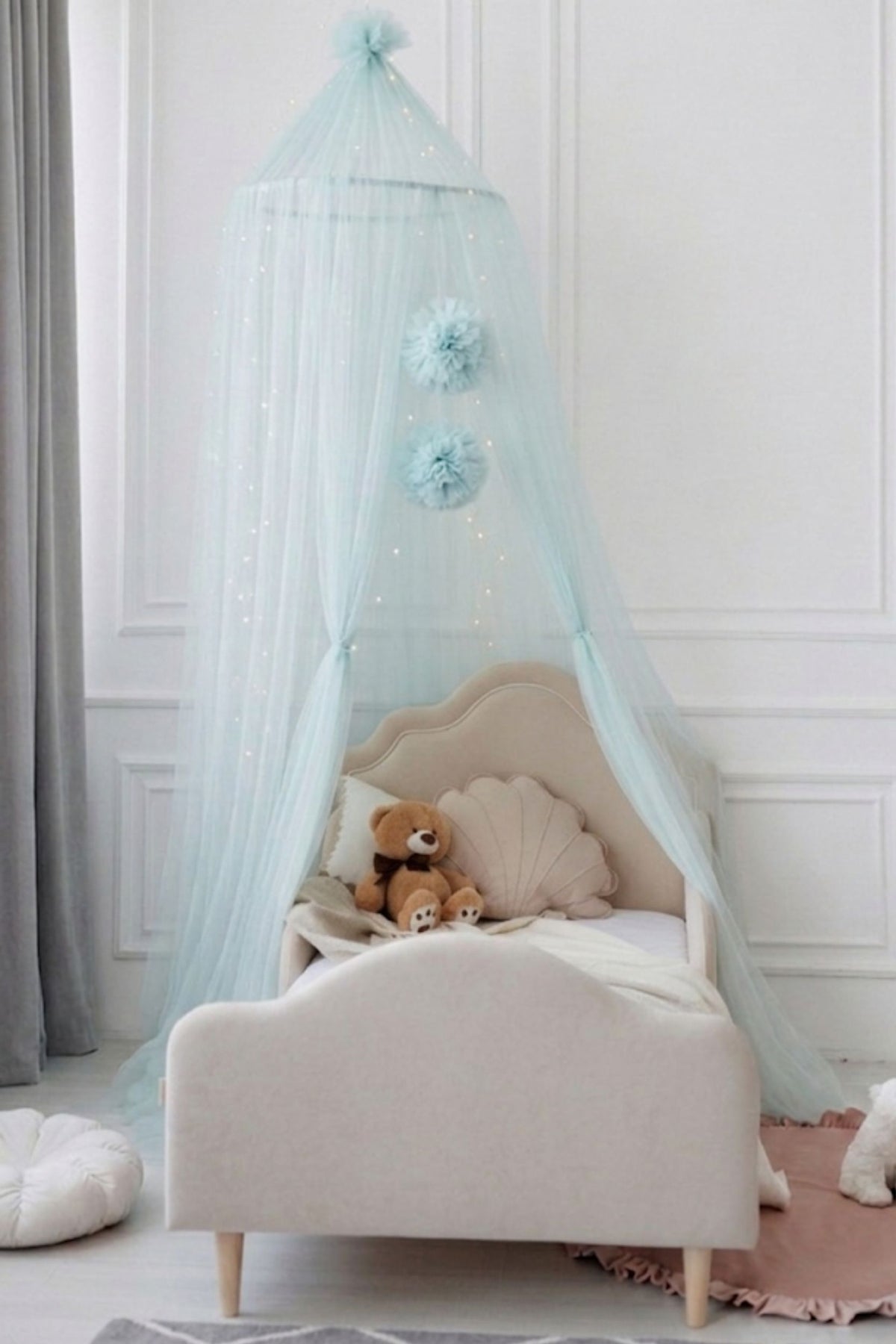 Children's bed canopy, Blue — view 4