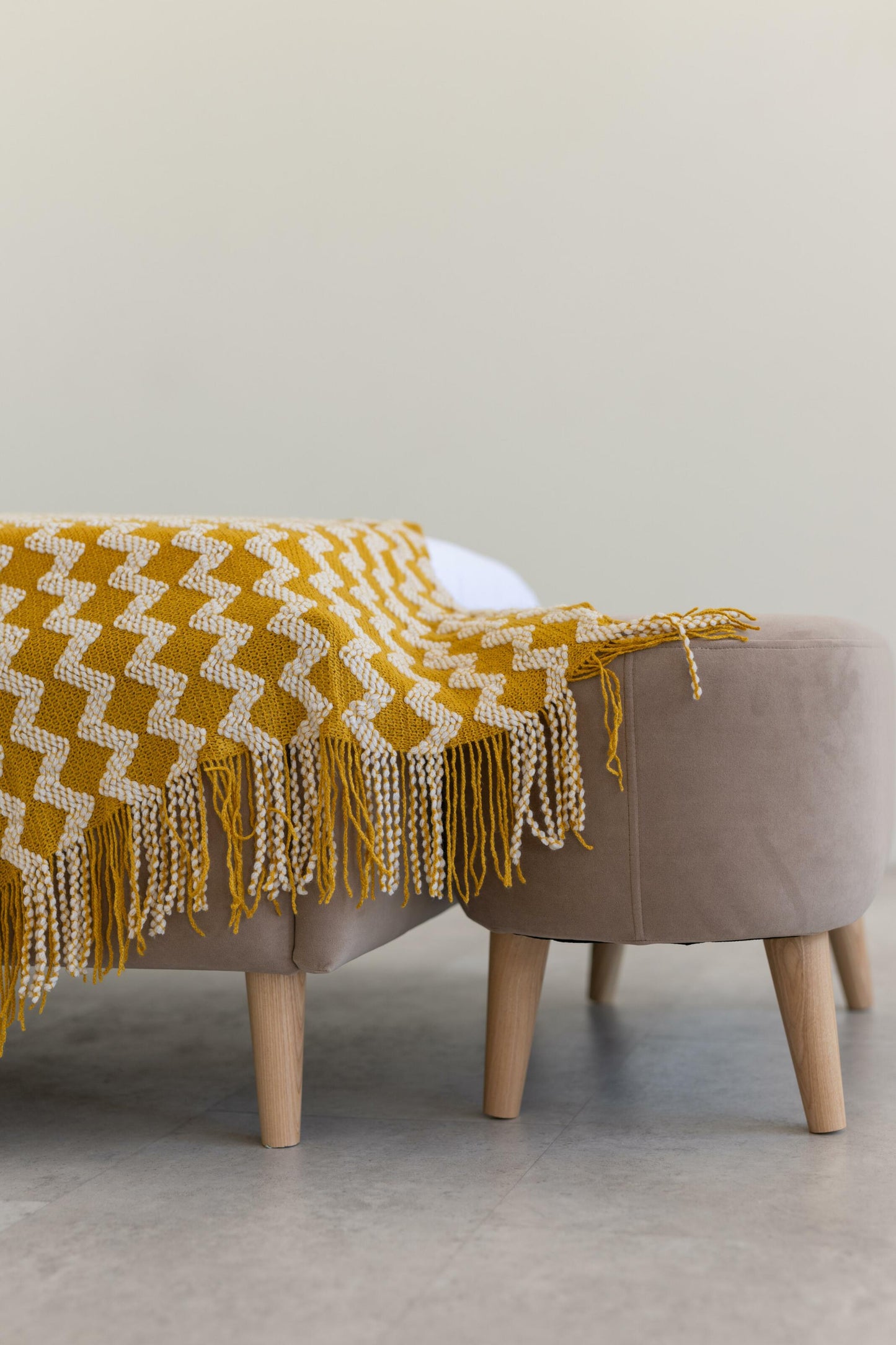 Children's soft bench, Cappuccino