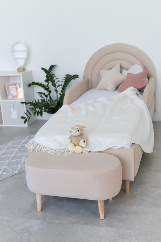 Children's soft bench, Creamy