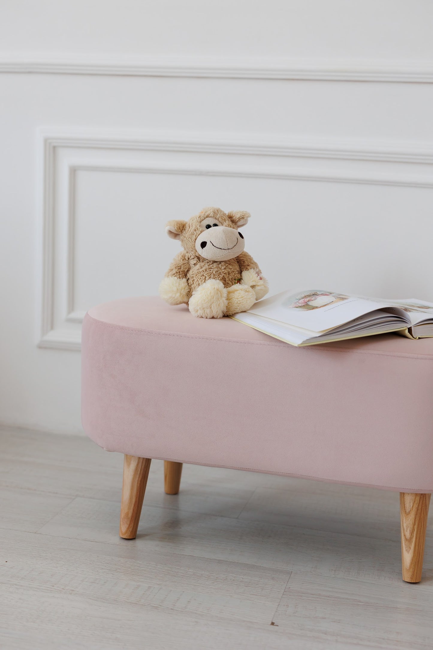 Children's soft bench, Peach