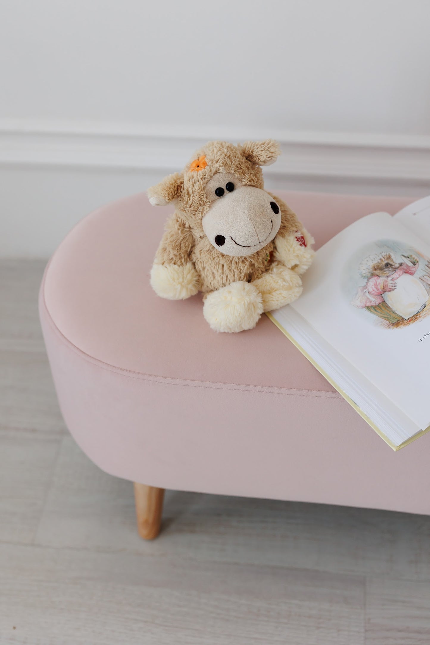 Children's soft bench, Peach