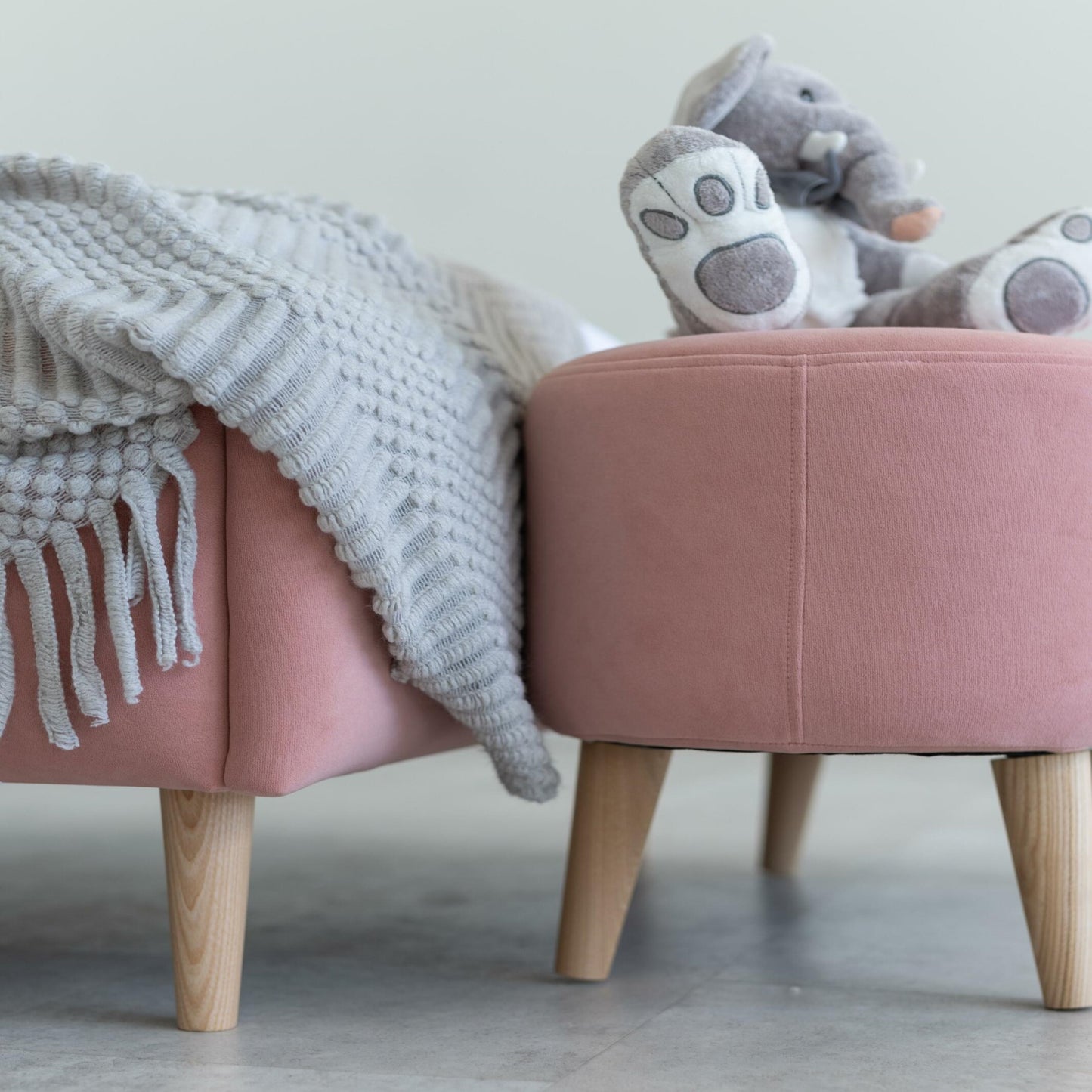 Children's soft bench, Pink