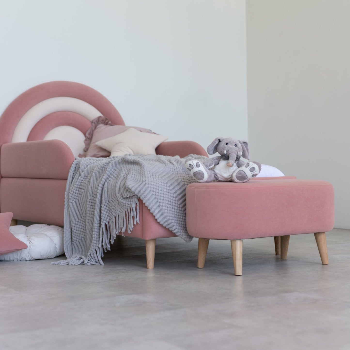 Children's soft bench, Pink