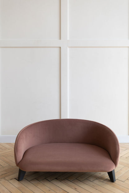 Pet sofa for dogs and cats, size M, Dusty Rose — view 2