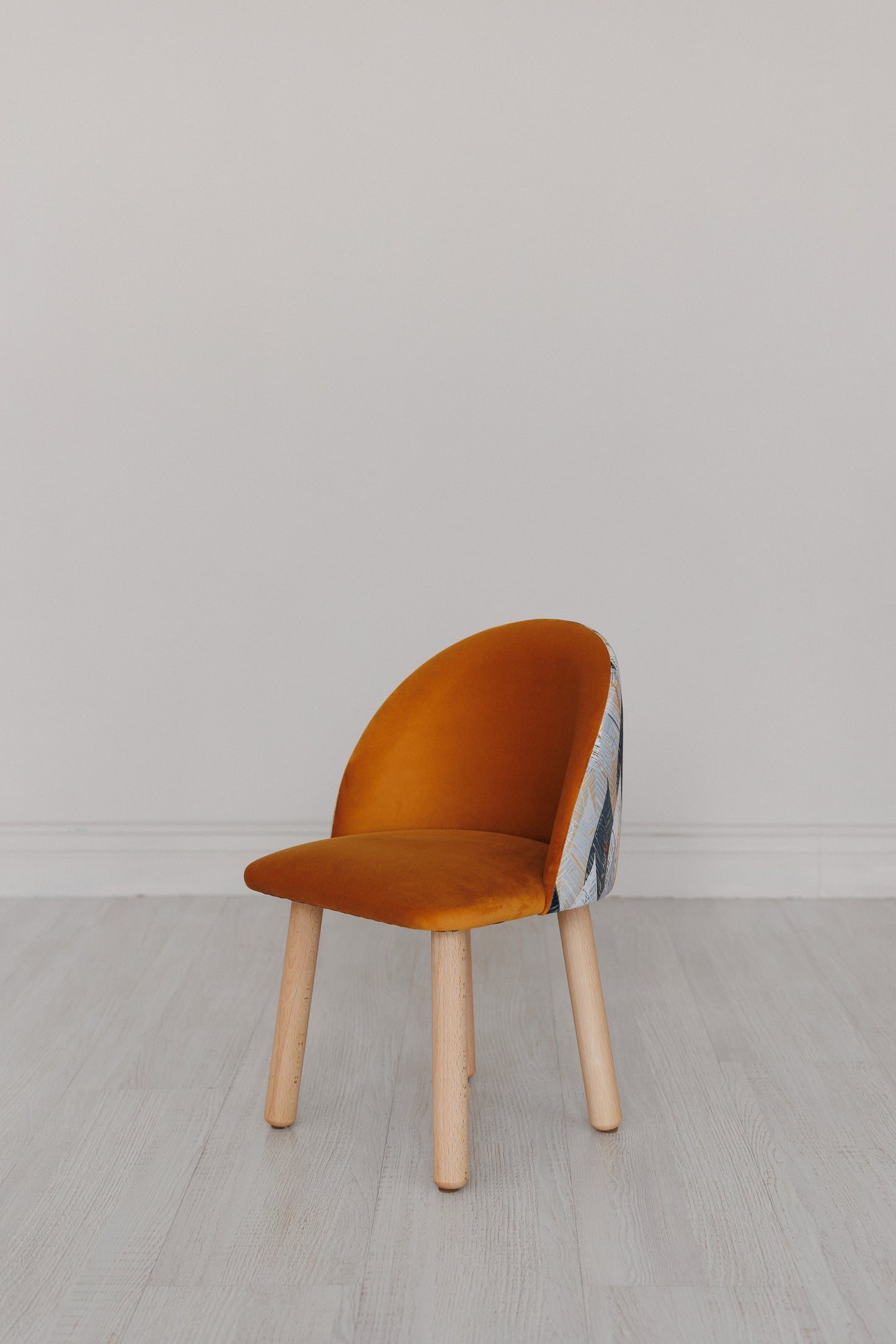 Furniture set: table without drawer and armchair Flora, 5-7 years old, 115-125 cm, Brown and red