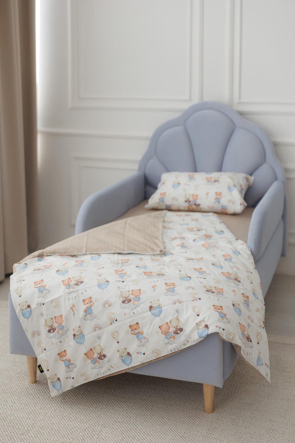 Children's bedding set Foxes, 80x190 cm — view 6