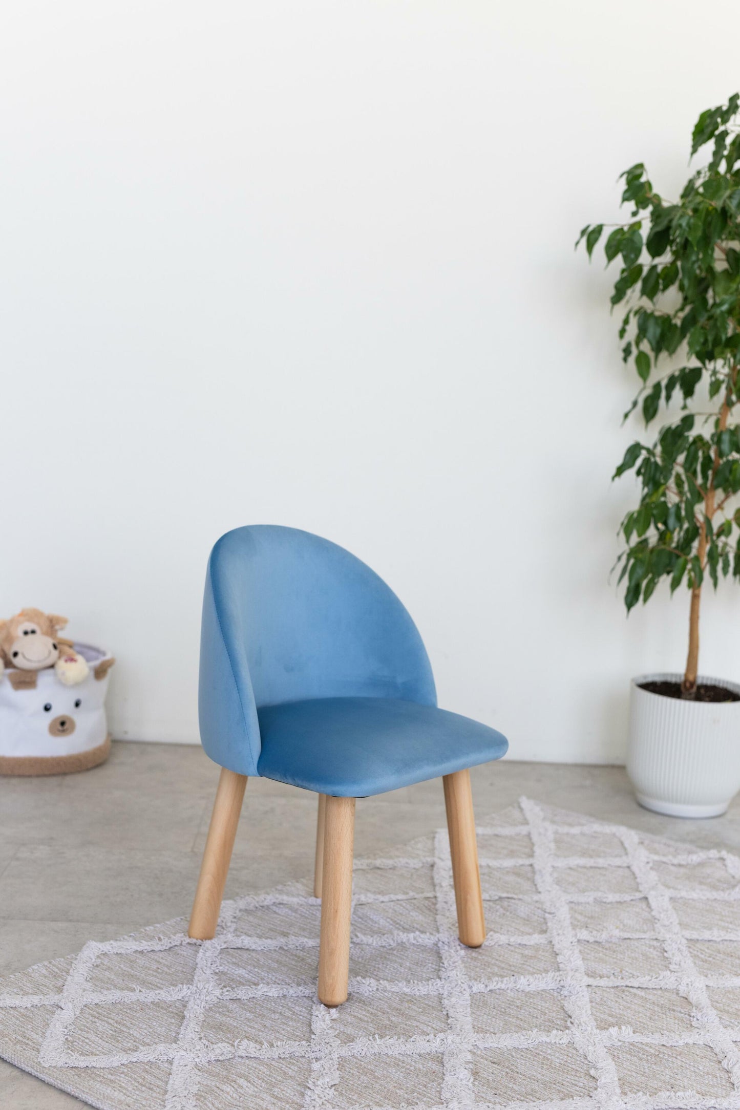Children's armchair, 3-5 years old, 105-115 cm, Cyan