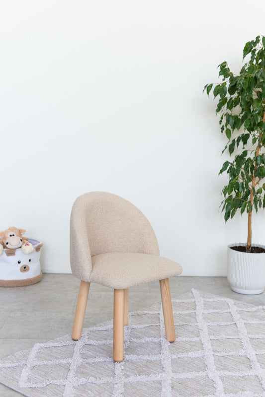 Children's armchair, 3-5 years old, 105-115 cm, Bukle Beige Light