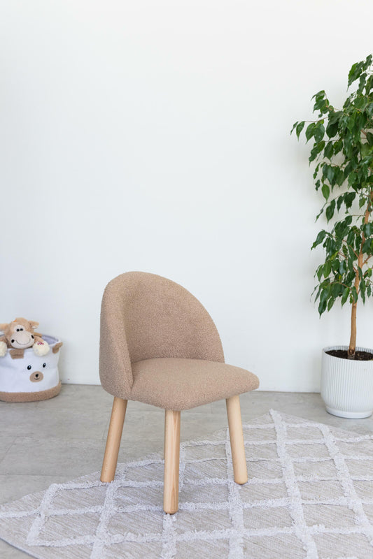 Children's armchair, 5-7 years old, 115-125 cm, Bukle Beige Dark