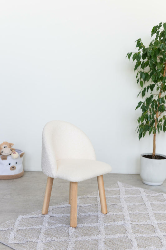 Children's armchair, 5-7 years old, 115-125 cm, Bukle Milk