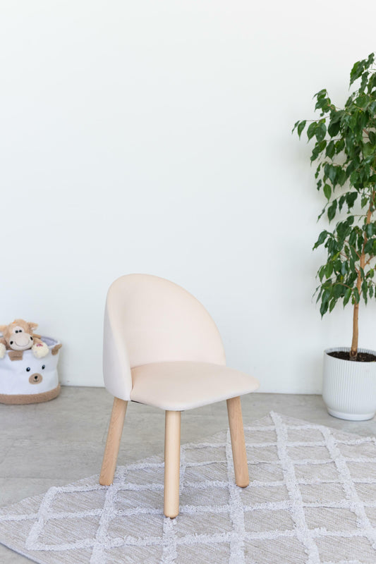Children's armchair, 5-7 years old, 115-125 cm, Milk