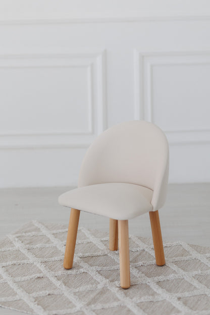 Children's armchair, 5-7 years old, 115-125 cm, Milk