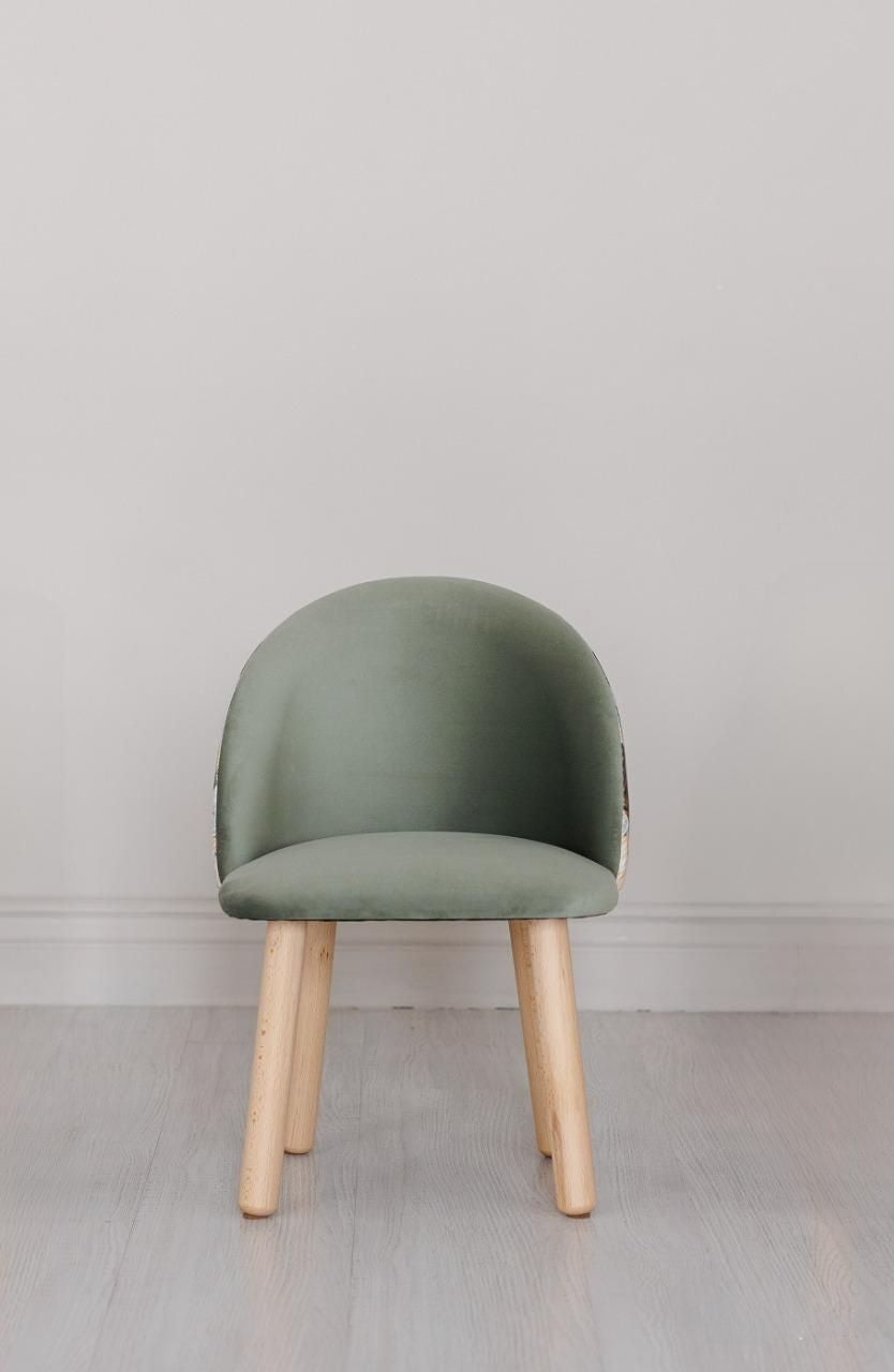 Children's armchair, 5-7 years old, 115-125 cm, Dark olive