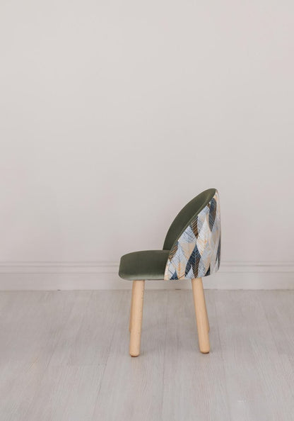 Children's armchair, 5-7 years old, 115-125 cm, Dark olive