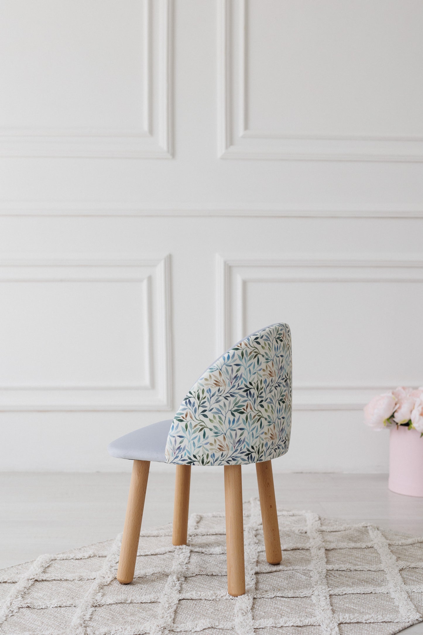 Children's armchair, 5-7 years old, 115-125 cm, Soft blue