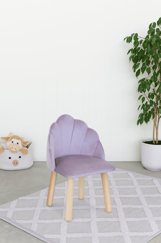Children's armchair Seashell, 2-4 years old, 90-105 cm, Lilac