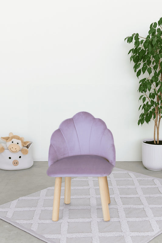 Children's armchair Seashell, 2-4 years old, 90-105 cm, Lilac