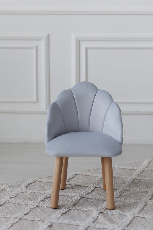 Children's armchair Seashell, 2-4 years old, 90-105 cm, Soft Blue
