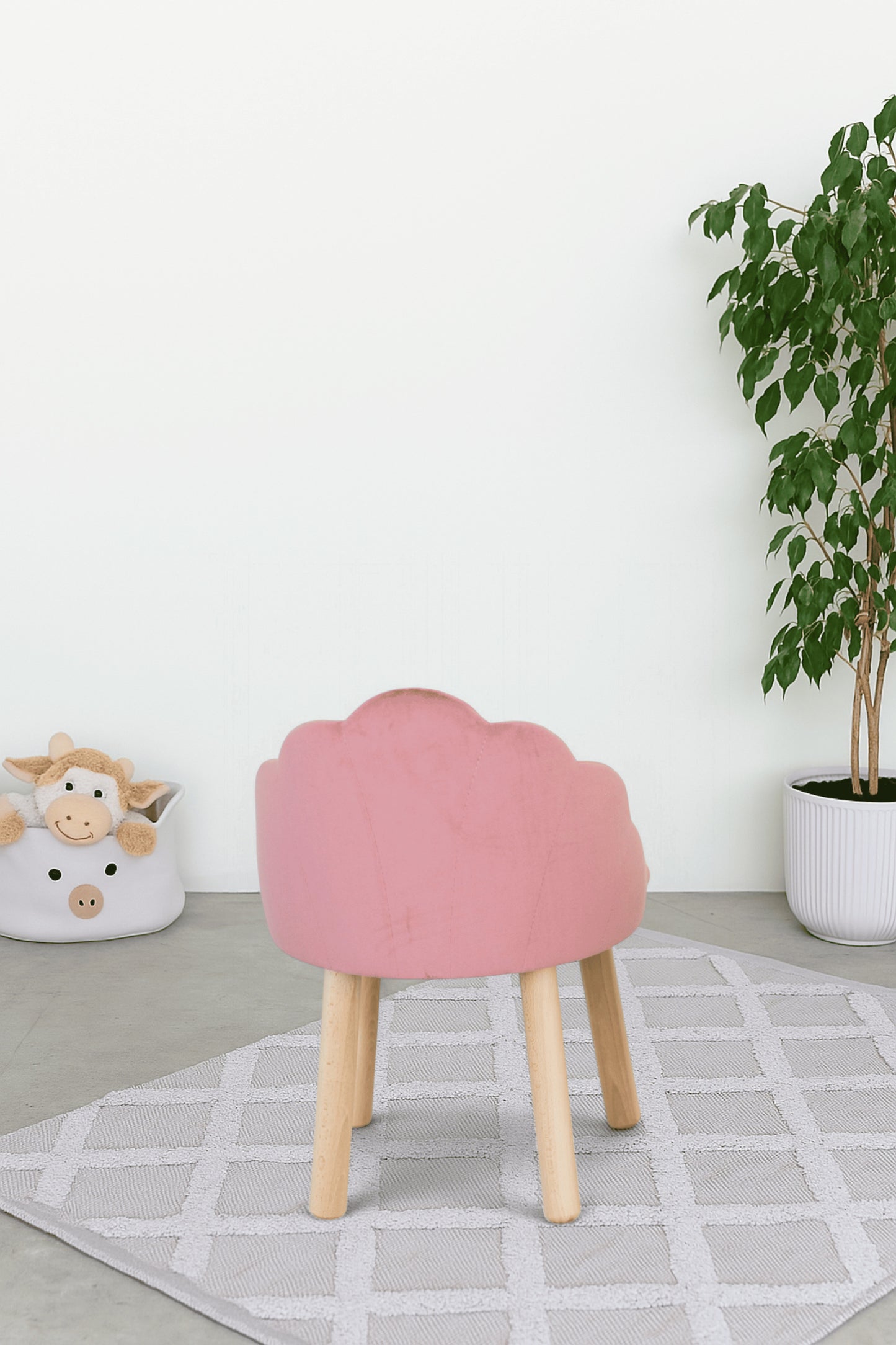 Children's armchair Seashell, 2-4 years old, 90-105 cm, Pink