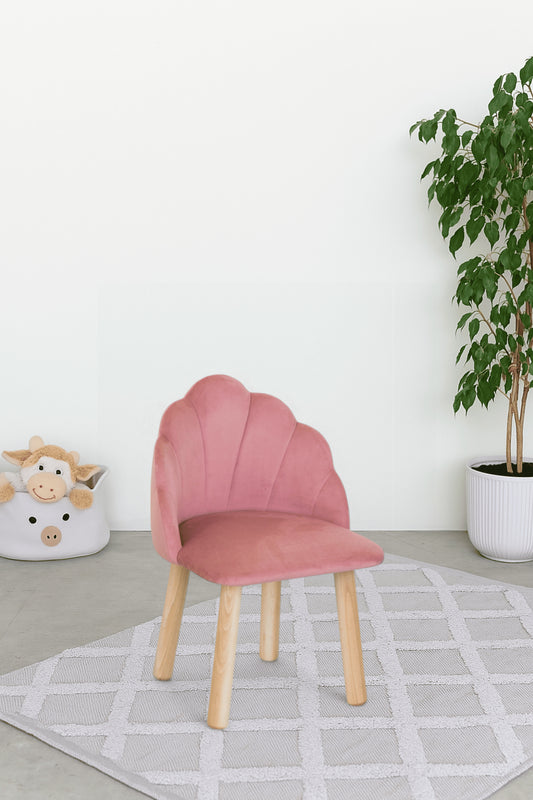 Fotel dziecięcy Muszla, 5-7 lat, 115-125 cm, Różowy