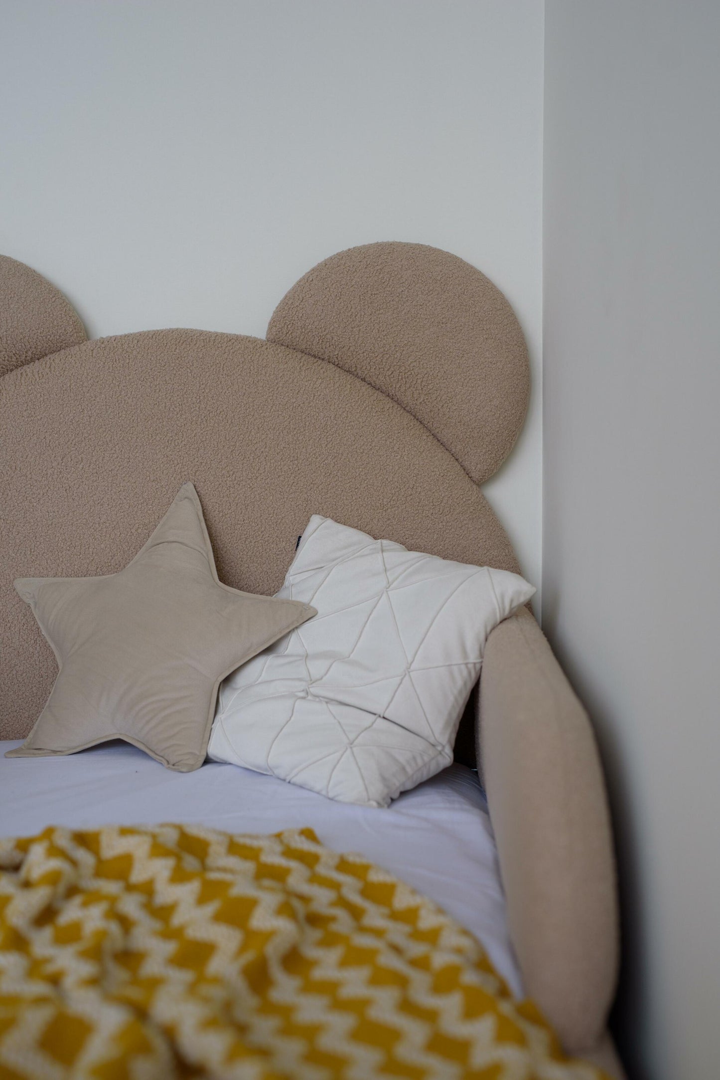 Children's bed Bear, size 80x190 cm, Bukle Beige
