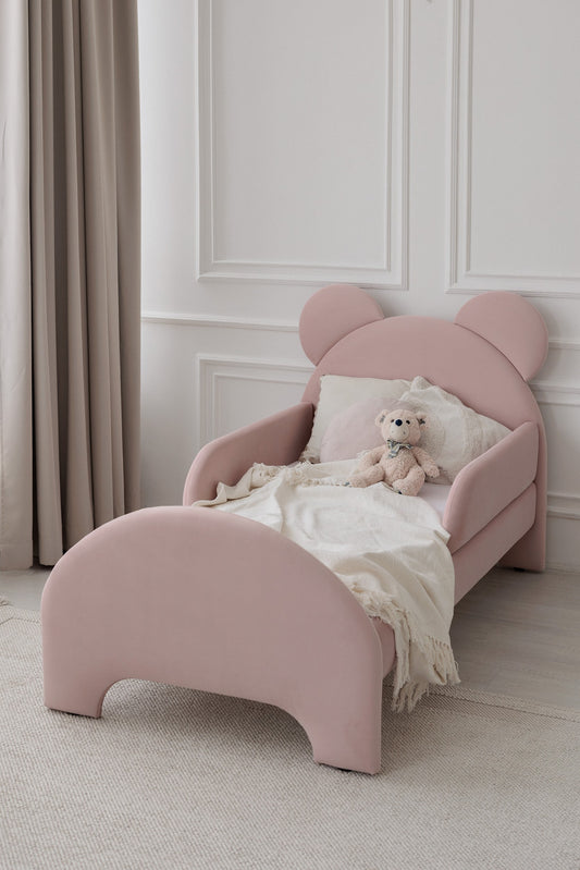 Children's bed Bear, size 90x190 cm, Powdered