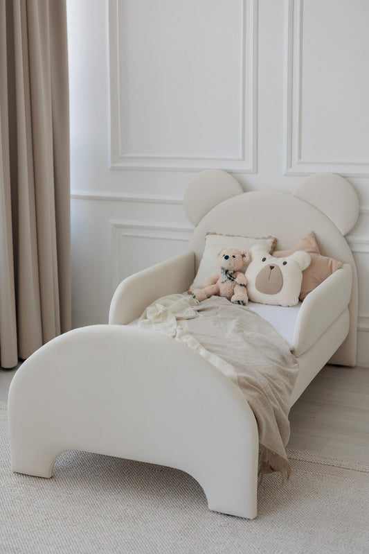 Children's bed Bear, size 90x200 cm, Warm Milk