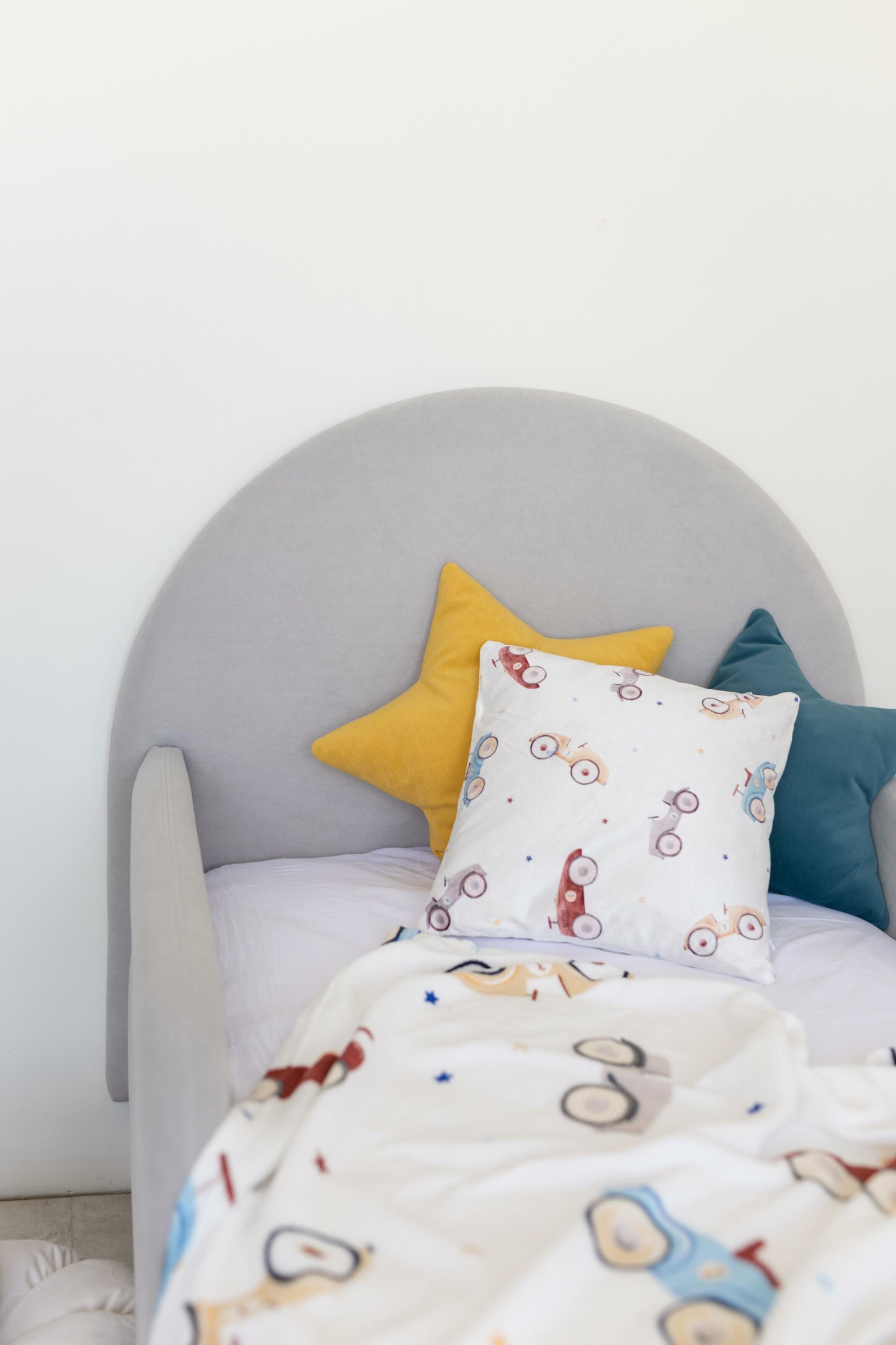 Children's bed Moon, size 80x190 cm, Gray