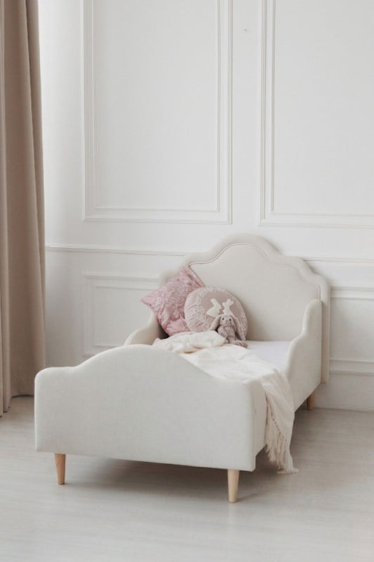 Children's bed with mattress Amelie, Milk