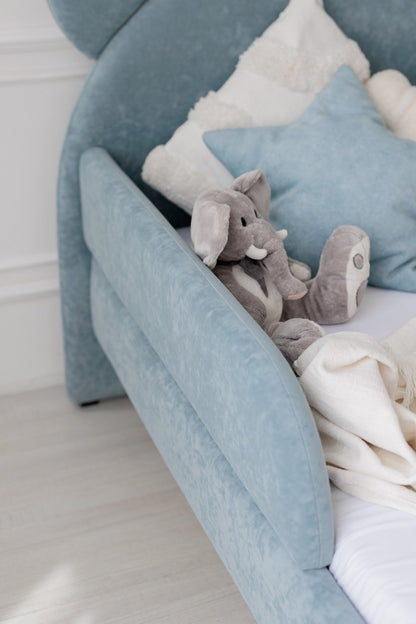 Kinderbed met matras Bear Sleep, afmetingen 80x190 cm, Lichtblauw — aanzicht 16