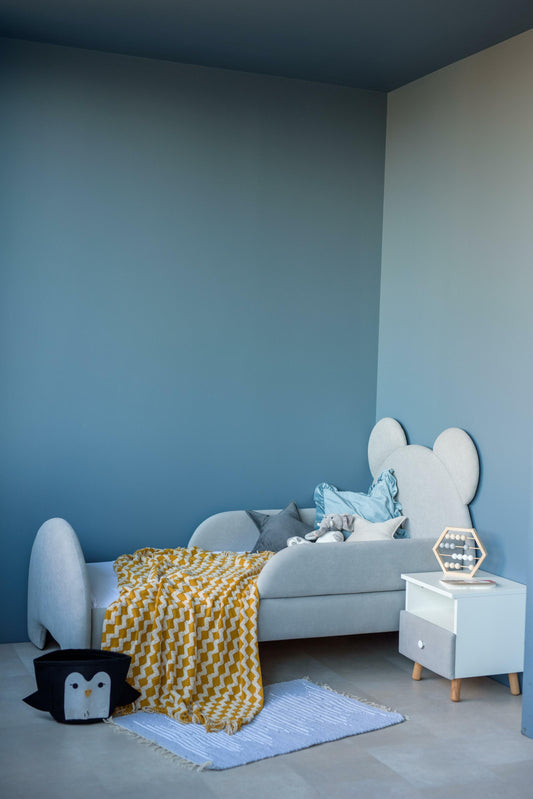 Children's bed Bear, size 80x200 cm, Gray