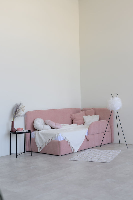 Children's bed Tim, size 90x200 cm, Pink