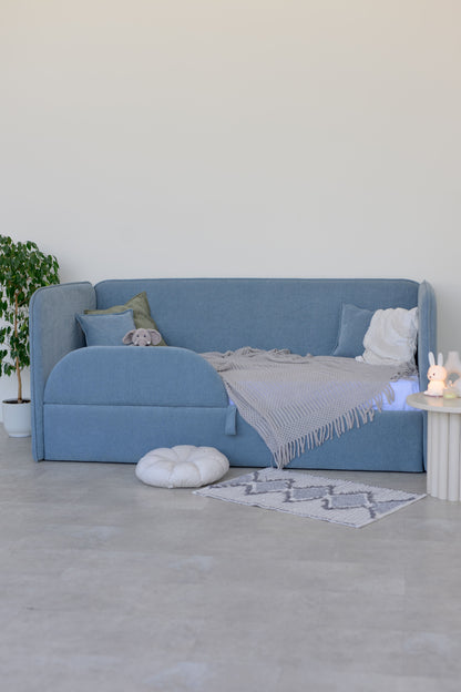 Children's bed Tim Slip, size 90x200 cm, Denim