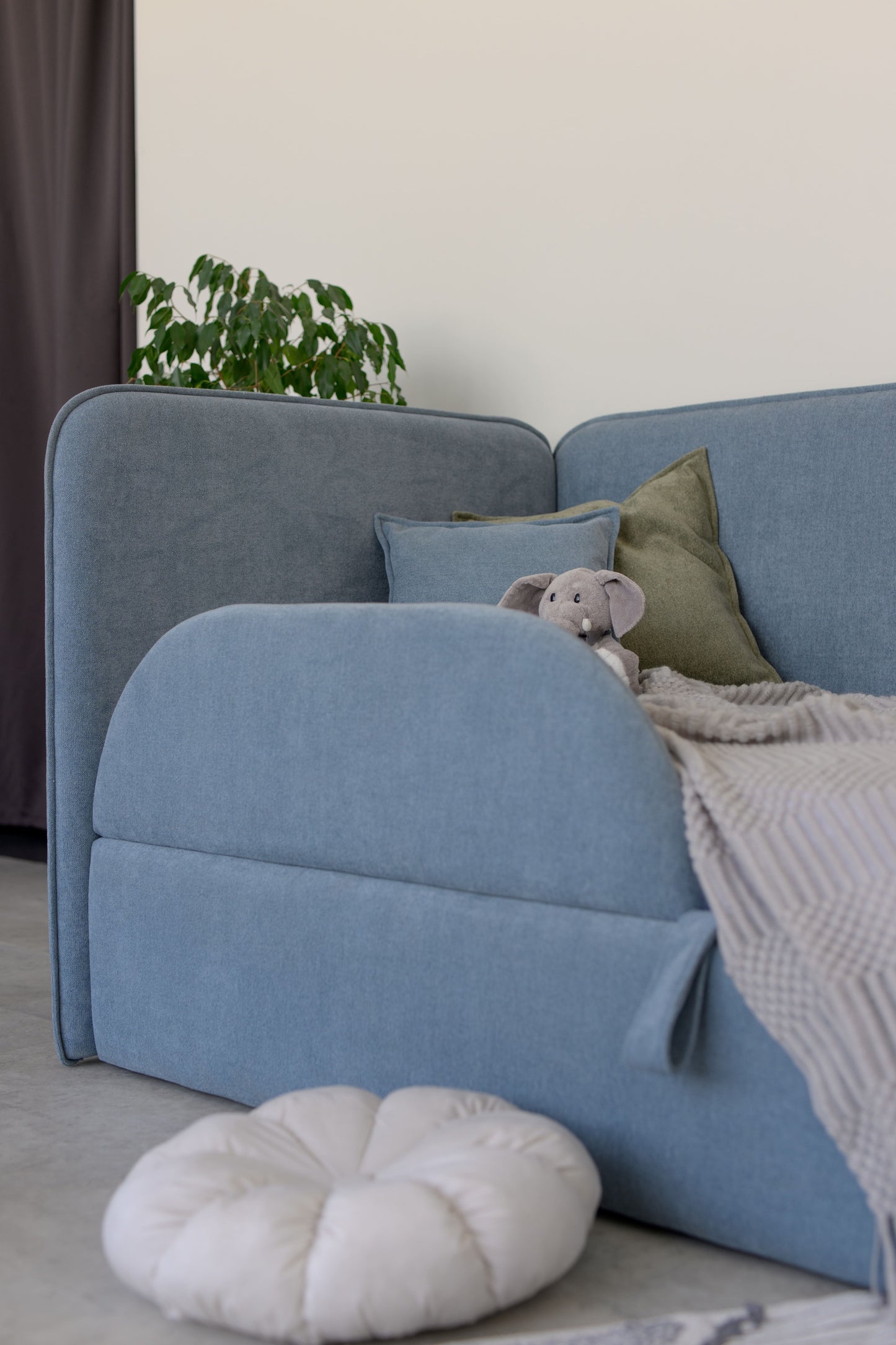 Children's bed Tim Slip, size 90x200 cm, Denim